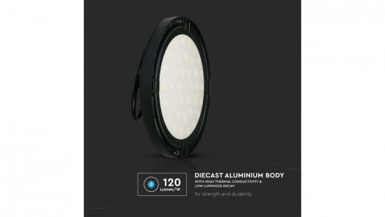 Oprawa Przemysłowa LED 150W HighBay 15300lm 4000K IP65 Czarny 7810