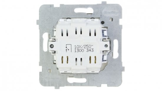 AS Łącznik pojedynczy z podświetleniem biały ŁP-1GS/m/00