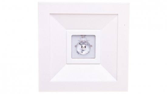 Oprawa awaryjna LED 1W 3h LOVATO N ECO LED 1W (opt. otwarta) jednozadaniowa biała LVNO/1W/E/3/SE/X/WH