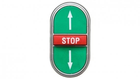 Napęd przycisku potrójny zielony/czerwony /STRZAŁKI GÓRA DÓŁ STOP/ z samopowrotem LPCB7355
