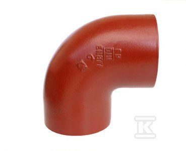 Kolano żeliwne SML 80/88 (żeliwo szare bezkielichowe)