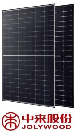 JOLYWOOD JW-HD-108N-500W R2 BIFACIAL Czarna Rama (N-type)
