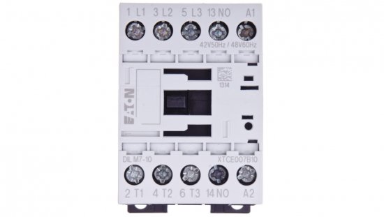 Stycznik mocy 7A 3P 42V AC 1Z 0R DILM7-10(42V50HZ,48V60HZ) 276546