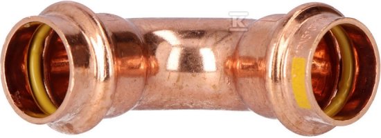 Łuk dwukielichowy 90 22mm GAS PRESS
