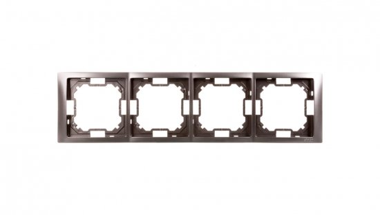 Simon Basic Neos Ramka poczwórna stal inox BMRC4/21
