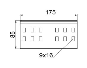 Łącznik drabin LDCH80N 481001