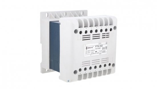 Transformator 1-fazowy bezpieczeństwa PTM 250 230/ 24V 10,4A, na szynę DIN, IP21, Ta 40, 16024-9928