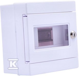 ALFA 2 z obudową z miejscem na 7 zabezpieczeń typu S. IP45
