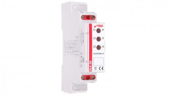 Lampka modułowa 3-fazowa 400V AC LED czerwona RLK-3R 863029