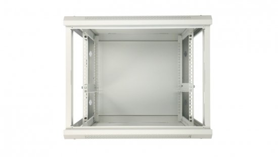 Szafa rack montowana na ścianie, drzwi blaszane pełne Extralink 12U 600x450 ASP Szara