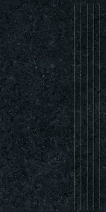 Tubądzin Zimba black STR stopnica 119,8x29,6