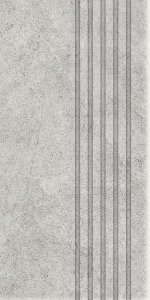 Tubądzin stopnica podłogowa Aulla Graphite 59,8x29,6