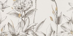 Domino Velo Bianco Flowers 2 Obraz 119,8x59,8