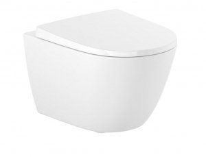 Roca Ona Miska WC podwieszana Rimless Compacto z deską wolnoopadającą (zestaw) A34H689000 