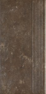 Paradyż Ilario Brown Stopnica Prosta 30x60
