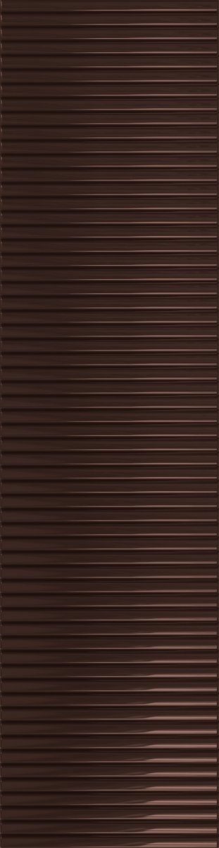 Tubądzin Groove Brown 1 Gloss STR 29,8x7,8