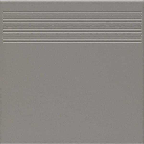 Paradyż Bazo Grys Stopnica Prosta Gres Monokolor Mat. 30x30