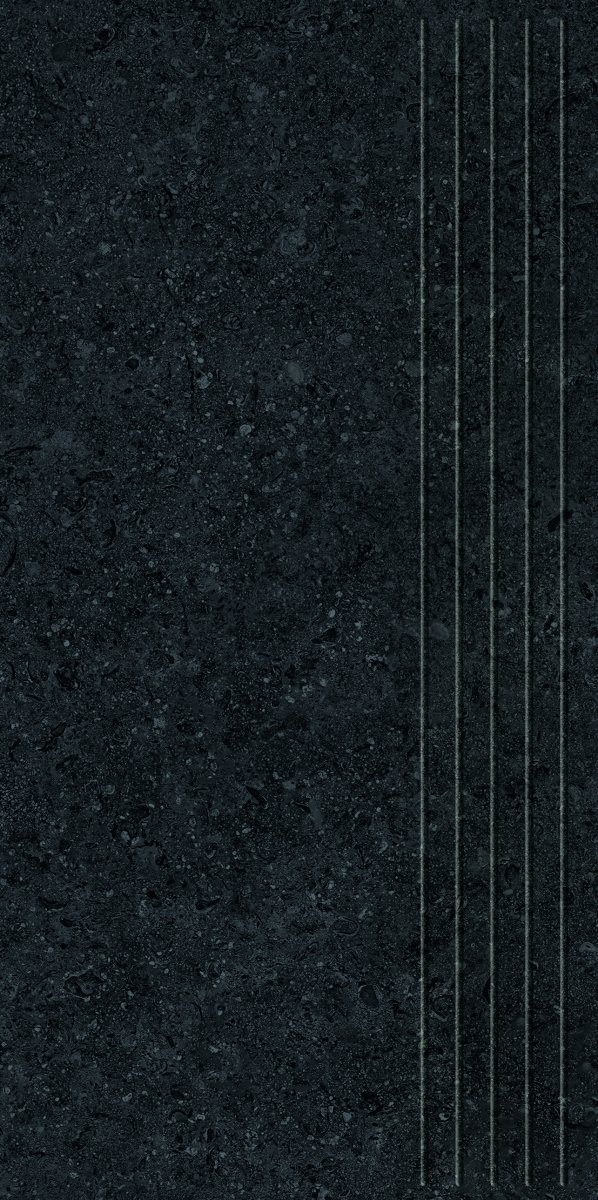 Tubądzin Zimba black STR stopnica 119,8x29,6
