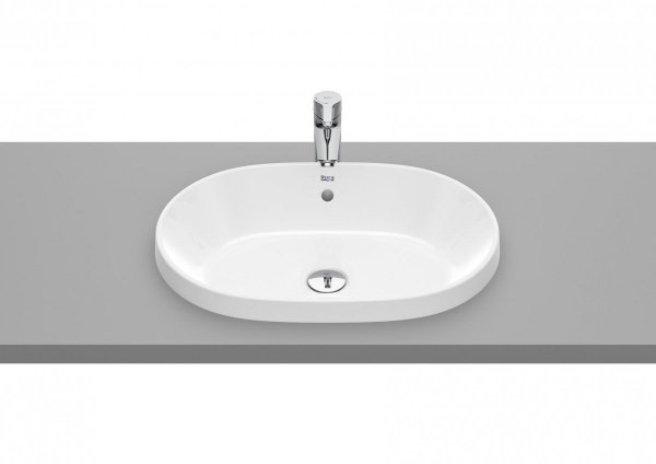 Roca Gap ROUND - Umywalka blatowa owalna, z przelewem 55x39 A3270Y5000