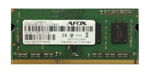 AFOX Pamięć RAM SO-DIMM DDR3 8G 1600Mhz Micron Chip LV 1,35V