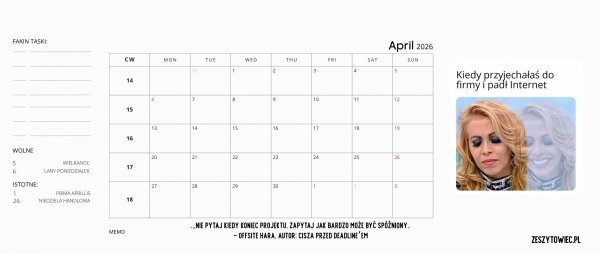 Faking 2026 calendar!