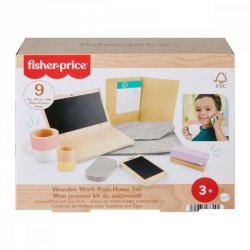 Fisher Price Praca zdalna Biuro Malucha drewniane