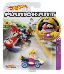 Hot Wheels Pojazd z figurką Mario Kart GBG32