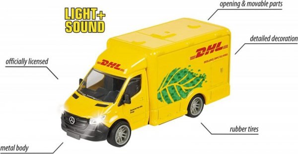 Majorette Pojazd Majorette G.S. Mercedes-Benz DHL 12 cm