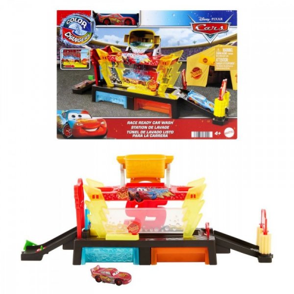 Mattel Zestaw Myjnia samochodowa Auta Zmiana koloru