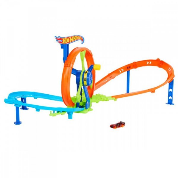 Hot Wheels Tor samochodowy Wyścigowa Turbo Pętla Zestaw