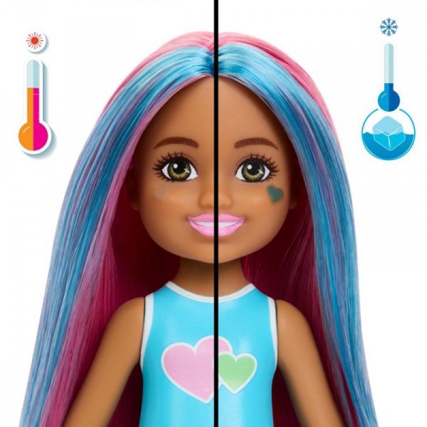 Mattel Lalka Barbie Pop Reveal Chelsea Zmiana koloru Niespodzianka