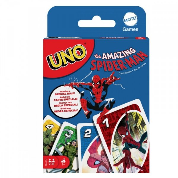 Mattel Gra UNO Spiderman