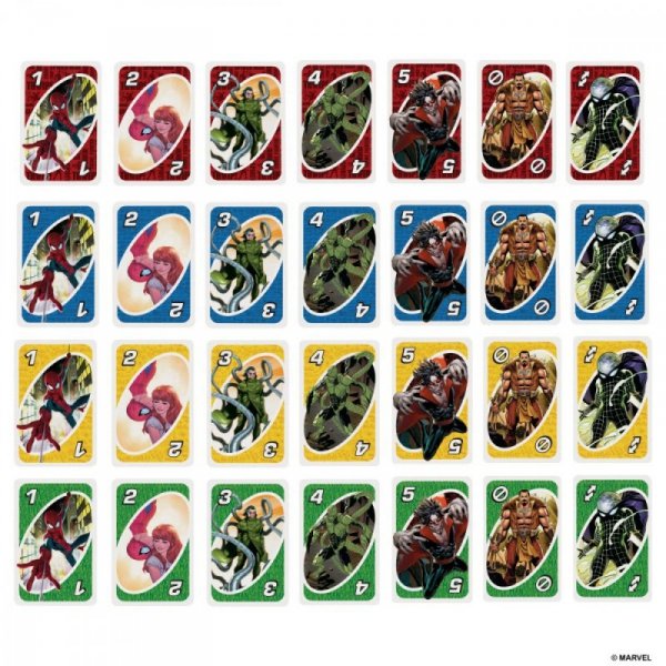 Mattel Gra UNO Spiderman