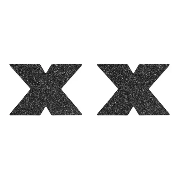 Naklejki na sutki - Bijoux Indiscrets Flash Cross Black