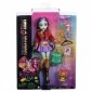 Mattel Lalka Monster High Jinafire Long ze zwierzątkiem 