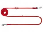 CHABA Smycz linka regulowana - 6mm x 130/220cm czerwona