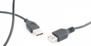 Gembird Przedłużacz kabla USB 2.0 AM-AFI 0.75m czarny