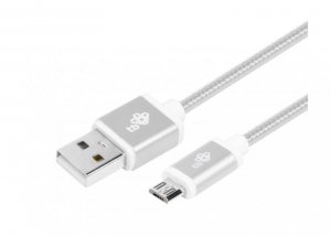 TB Kabel USB-Micro USB 2 m srebrny sznurek