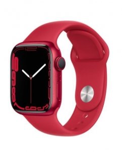 Apple Watch Series 7 GPS + Cellular, 41mm koperta z aluminium z edycji  (PRODUCT)RED z paskiem sportowym z edycji (PRODUCT)RED -