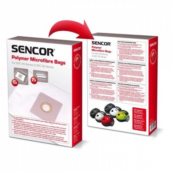 Sencor Worki do odkurzacza Sencor SVC 45 z mikrofibry