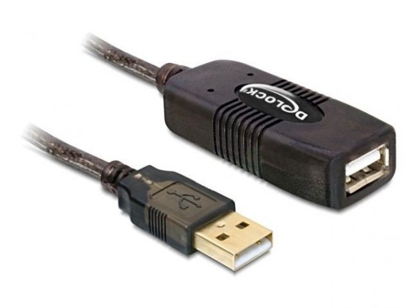 Delock Przedłużacz aktywny USB AM-AF 15M czarny