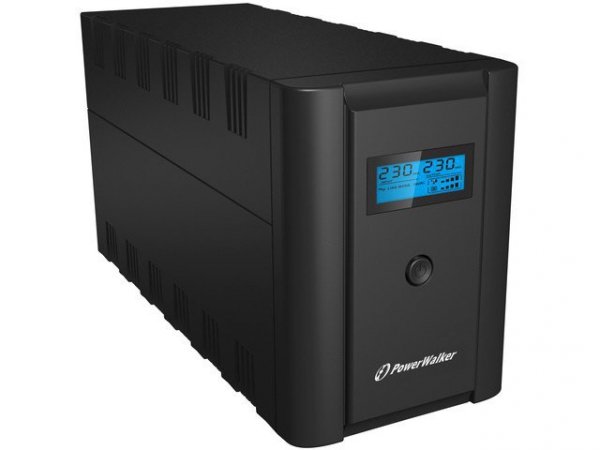 PowerWalker UPS LINE-INTERACTIVE 1200VA 2X 230V PL + 2XIEC OUT, RJ11/RJ45 IN/OUT, USB, LCD