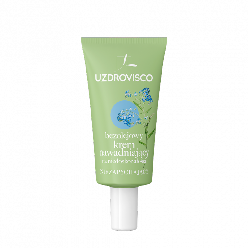 Krem do twarzy nawadniający na niedoskonałości 50 ml - Uzdrovisco (bezolejowa)