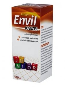 Syrop na kaszel Envil junior 15 mg/5 ml, 100 ml