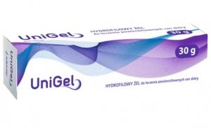 UniGel, hydrofilowy żel do leczenia powierzchownych ran skóry, 30 g