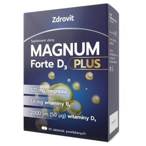 ZDROVIT Magnum Forte D3 Plus 45 tabletek powlekanych