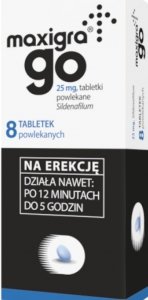 Maxigra Go 25 mg 8 tabletek powlekanych