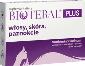 Biotebal Plus włosy skóra paznokcie 30 tabletek