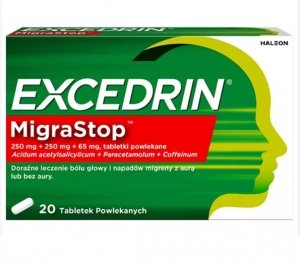Excedrin MigraStop, 20 tabletek powlekanych