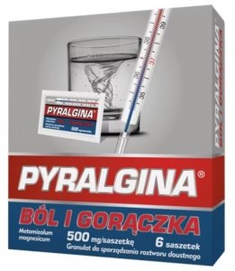 Pyralgina Gorączka, 500 mg/saszetkę, 6 saszetek